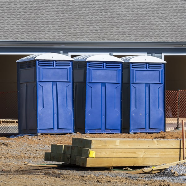 how can i report damages or issues with the porta potties during my rental period in Casstown